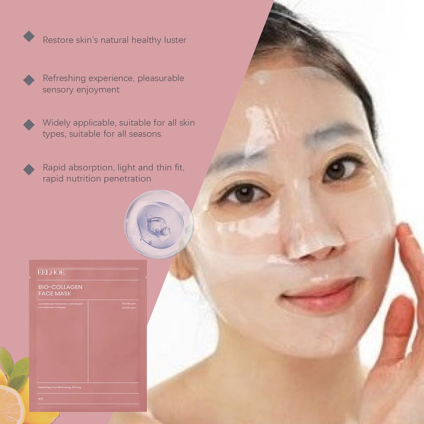 Bio-Collagen Glass Face Mask